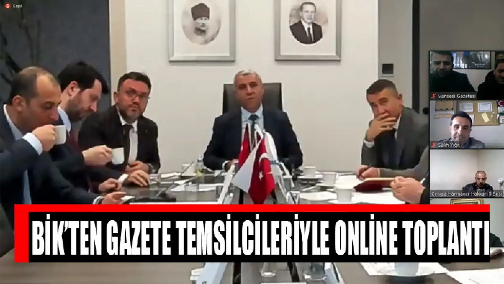 BİK'ten gazete temsilcileriyle online toplantı