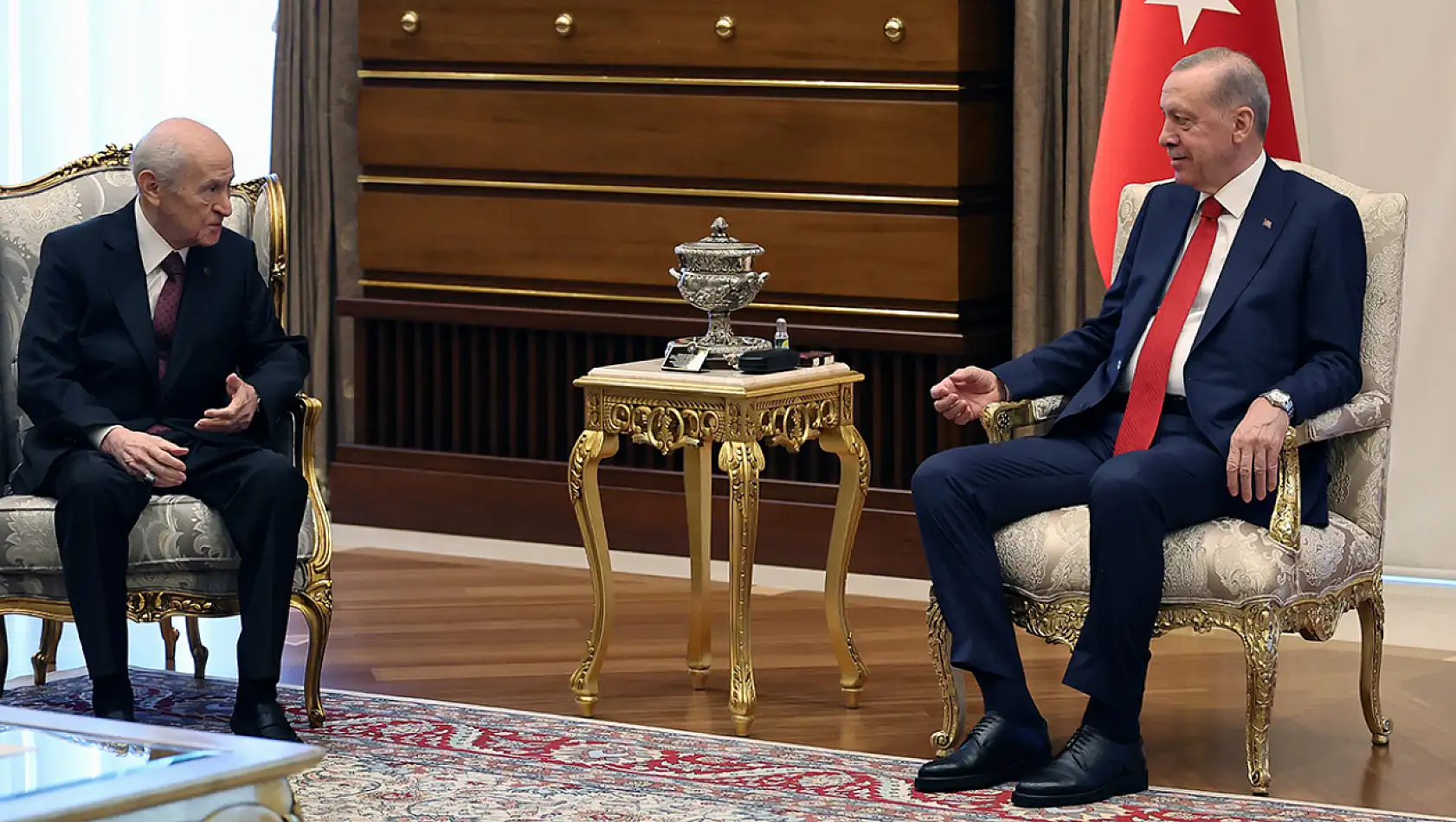 Cumhurbaşkanı Erdoğan ile Bahçeli'nin görüşmesi sona erdi
