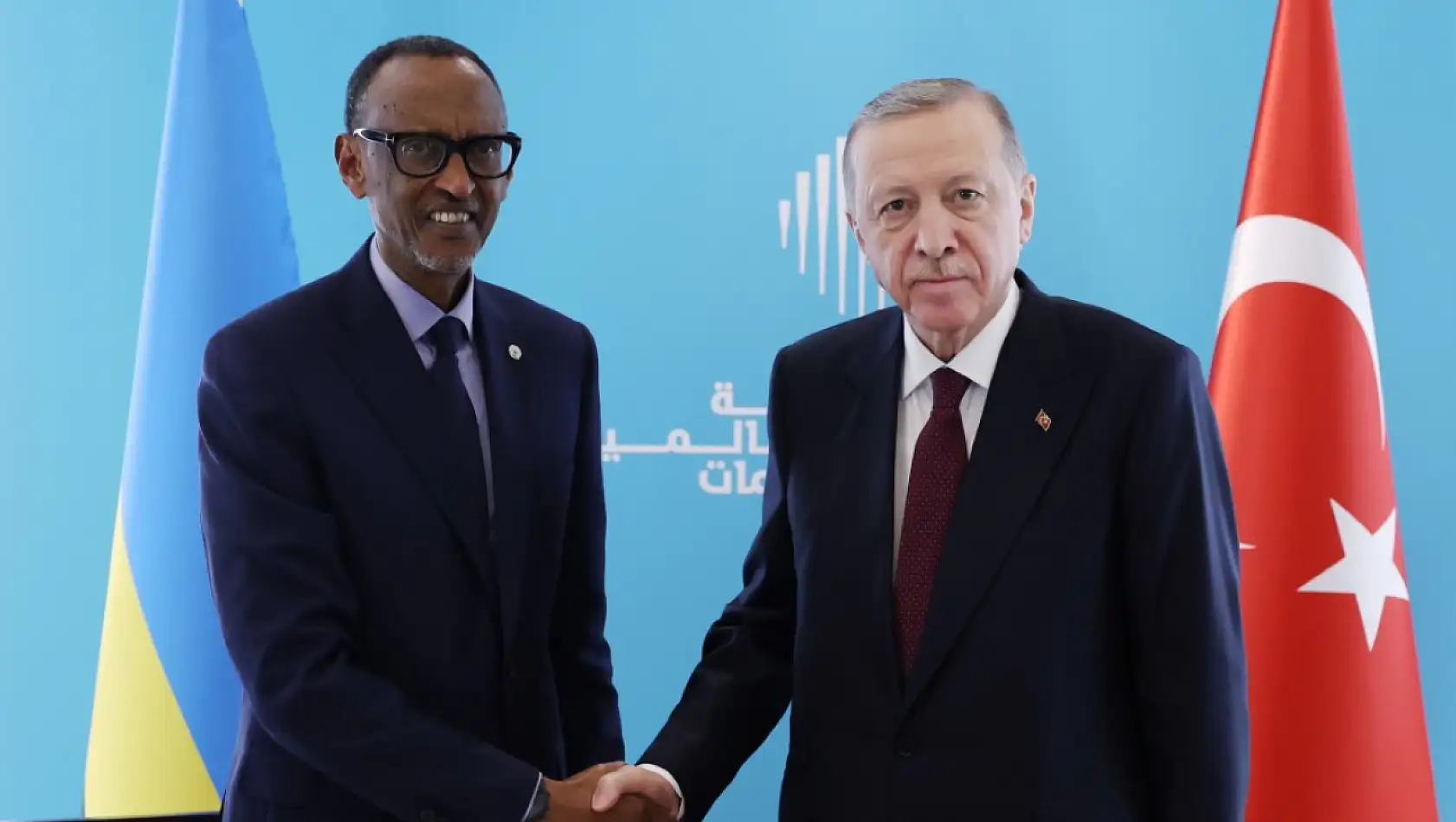 Cumhurbaşkanı Erdoğan, Ruanda Devlet Başkanı Kagame ile bir araya geldi