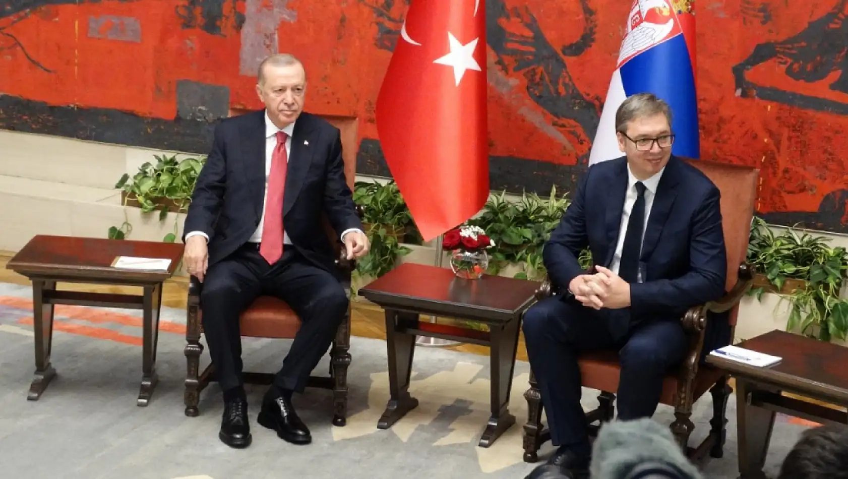 Cumhurbaşkanı Erdoğan, Sırbistan Cumhurbaşkanı Vucic ile görüştü