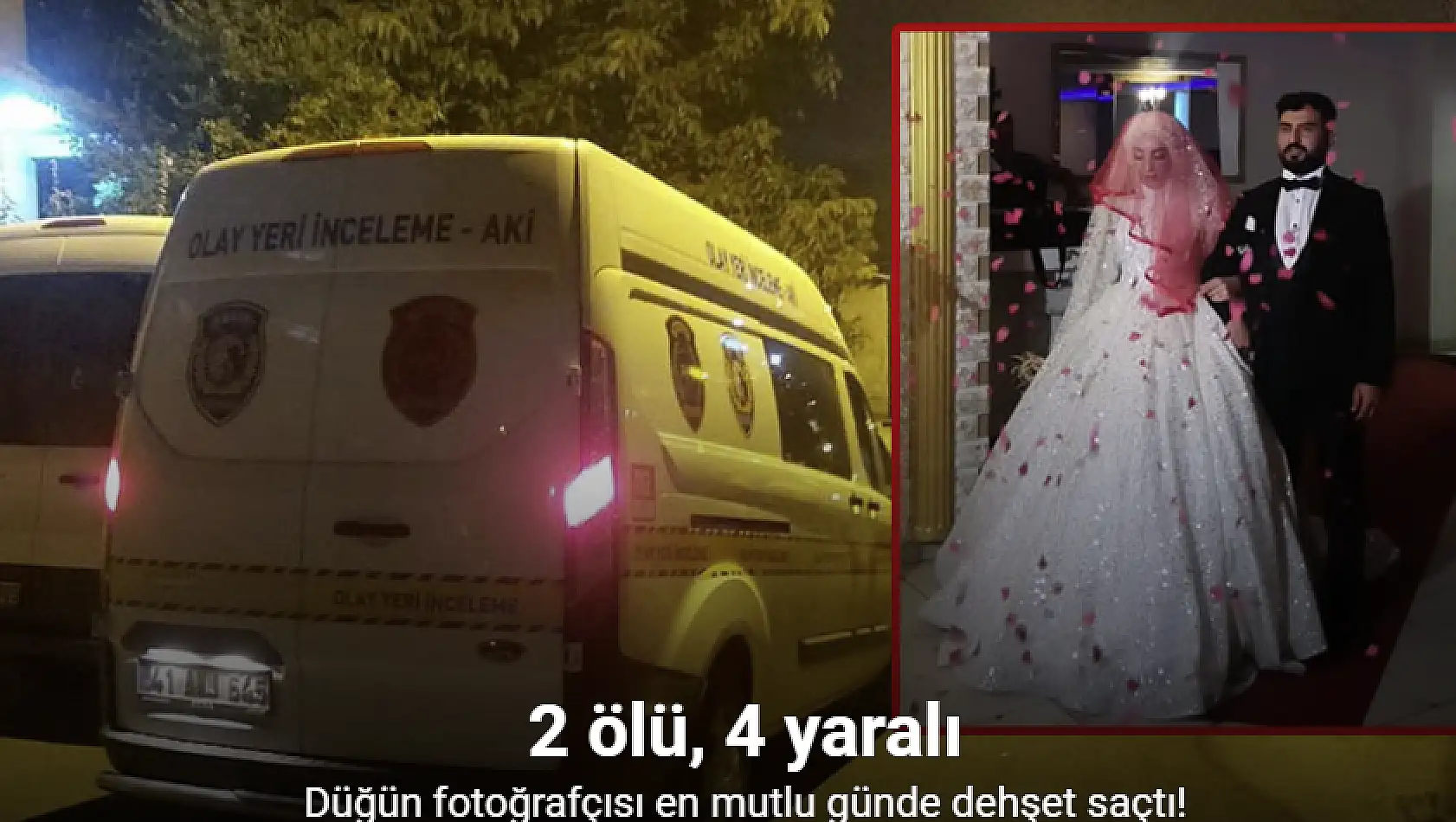 Düğün fotoğrafçısı düğünde dehşet saçtı