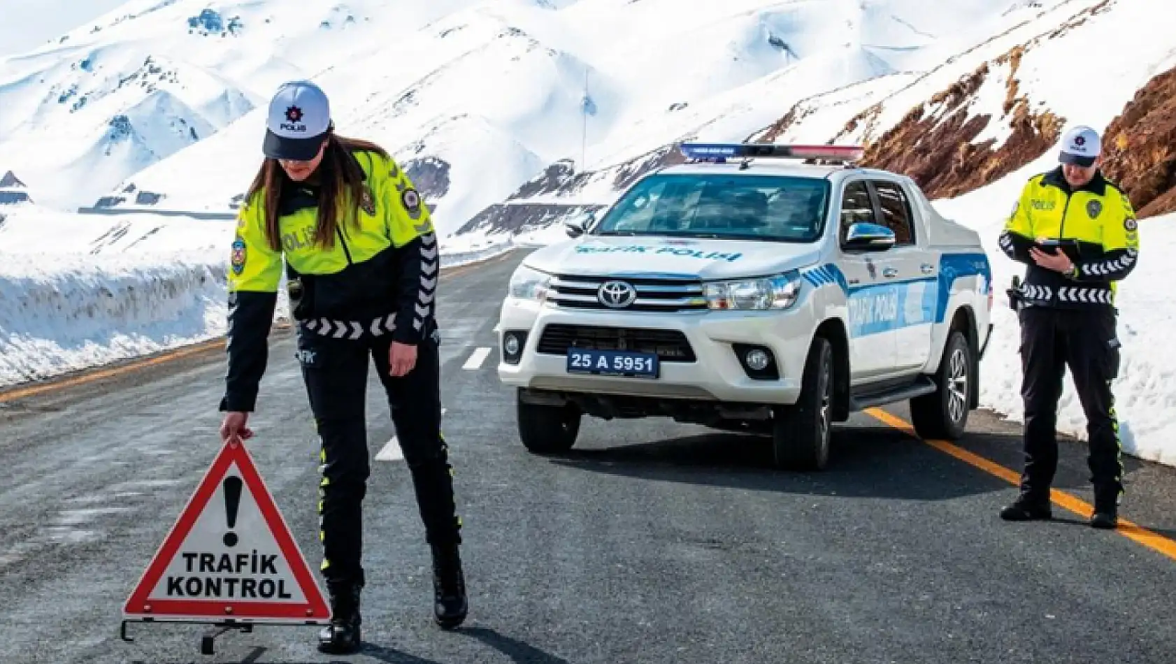 Erzurum'da kent merkezinde bir ayda 146 trafik kazası