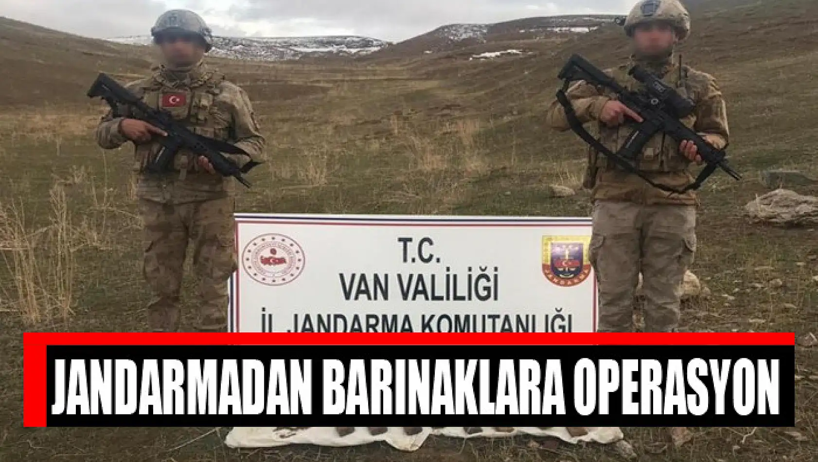 Jandarmadan barınaklara operasyon