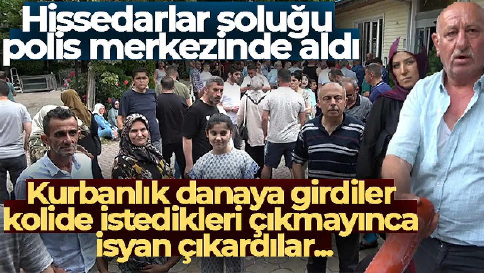 Kurbanlık danaya girdiler, kolide istedikleri çıkmayınca isyan çıkardılar...