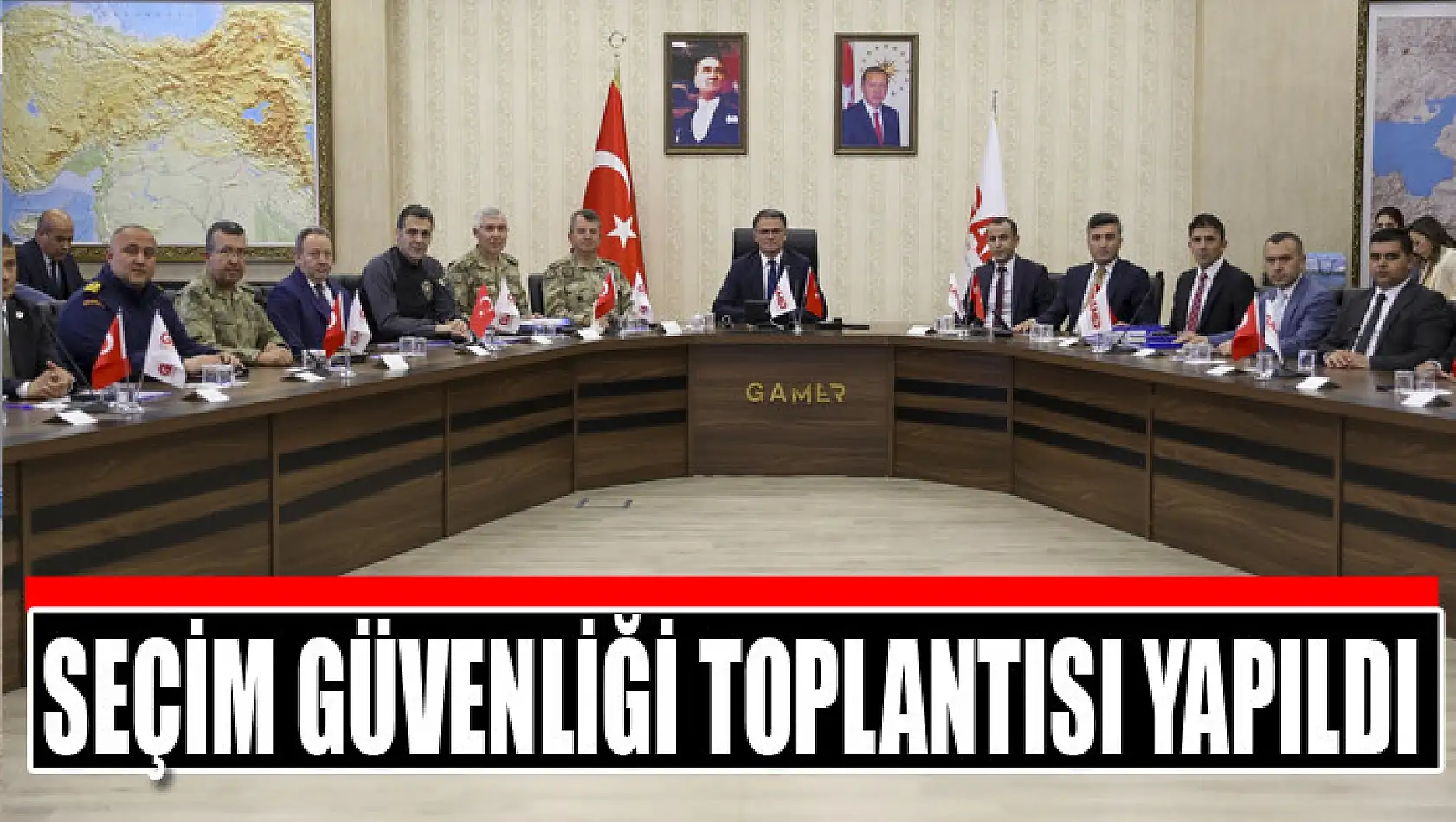 Seçim güvenliği toplantısı yapıldı