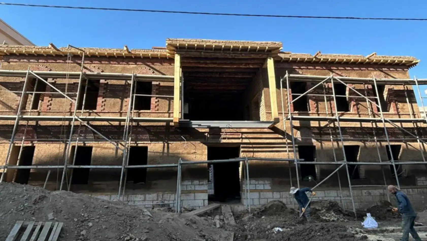 Tahir Paşa Konağı inşaatında sona doğru