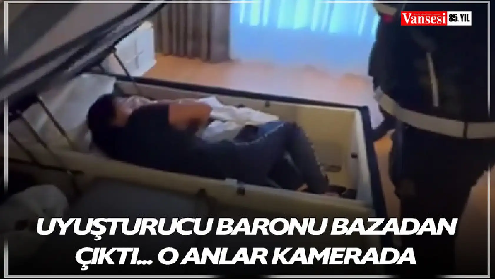 Uyuşturucu baronu bazadan çıktı... O anlar kamerada