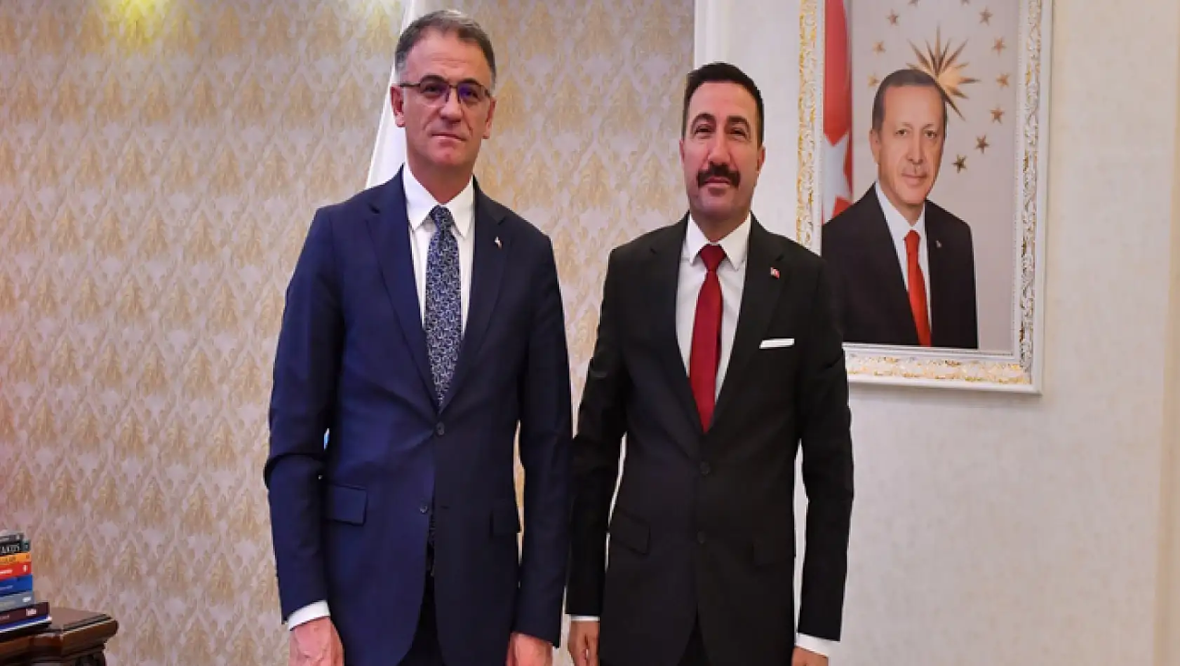 Vali Balcı, Kahraman'ı kabul etti