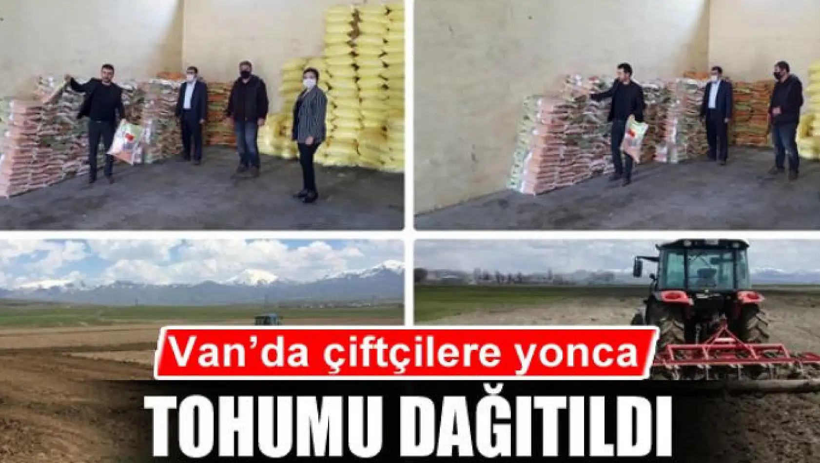 Van'da çiftçilere yonca tohumu dağıtıldı