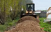 Alkanat Mahallesi'nde yol çalışması