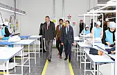 Aydoğan ve Göksoy'dan fabrika ziyareti