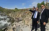 Kaymakam Aydoğan, Balık Bendi'nde incelemelerde bulundu