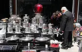 Van'ın tarihi çarşısında mangal ve semaver üretimi arttı
