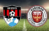 Vanspor, Karamanspor maçının ilk onbiri belli oldu