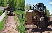 Yol çalışmaları devam ediyor