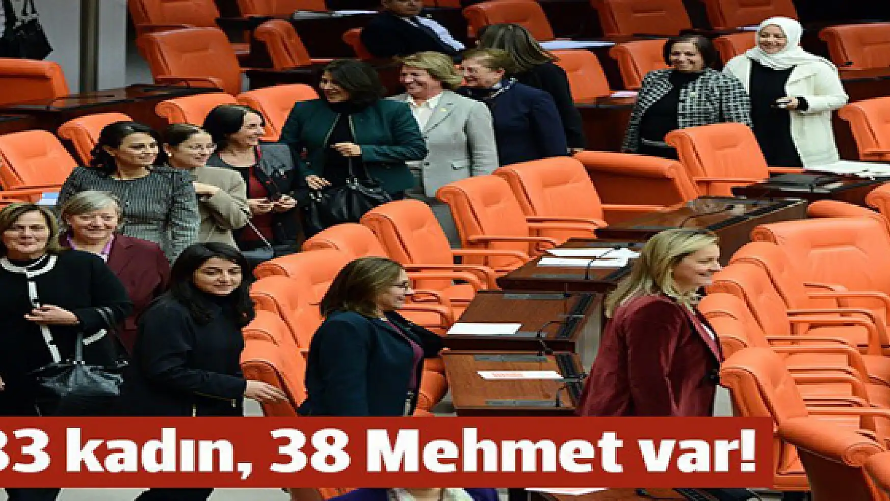 Meclis'te 83 kadın, 38 Mehmet var!