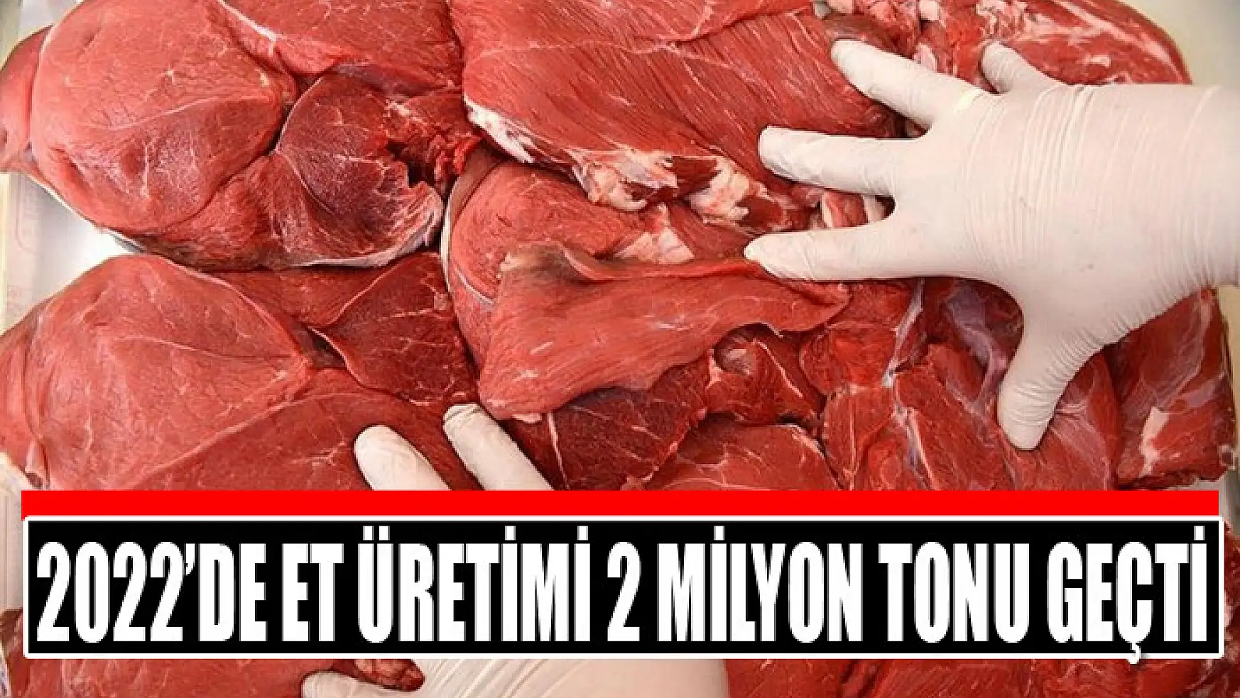 2022'de et üretimi 2 milyon tonu geçti