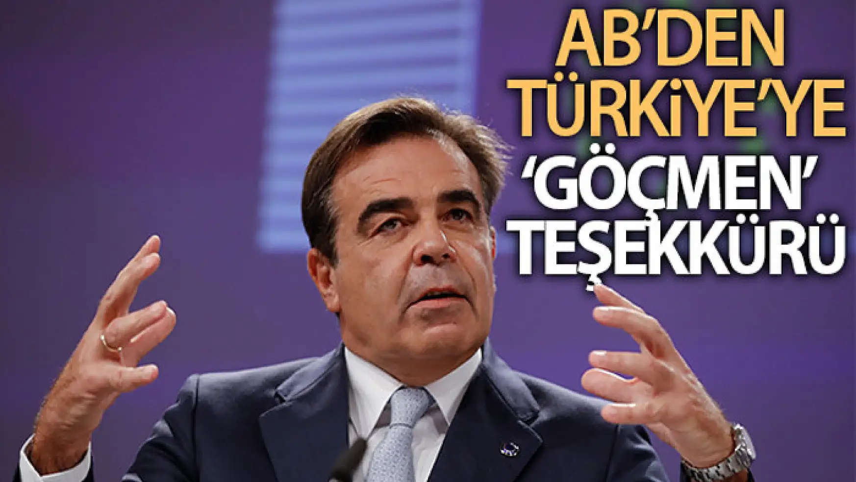 AB Komisyonu Başkan Yardımcısı Schinas'ten Türkiye'ye göçmenler konusunda teşekkür