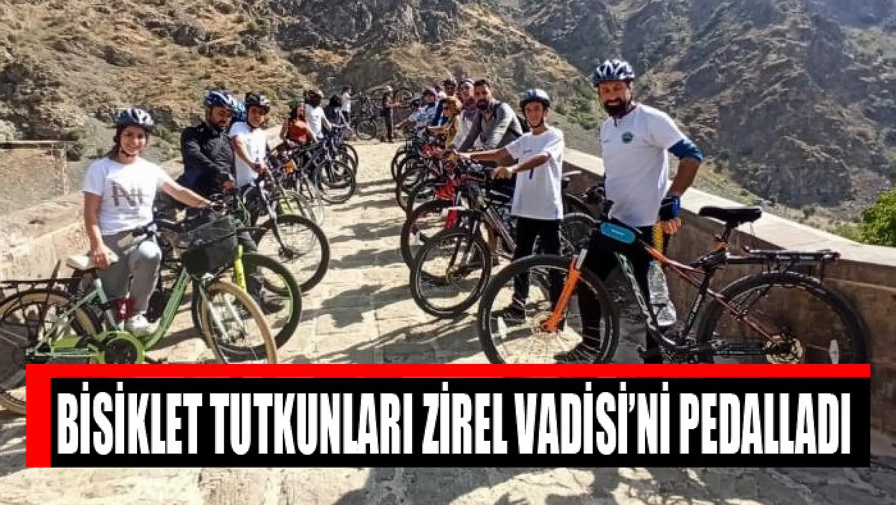Bisiklet tutkunları Zirel Vadisi'ni pedalladı