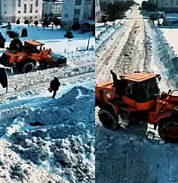 Adnan Menderes Mahallesi'nde kar temizleme çalışmaları tamamlandı