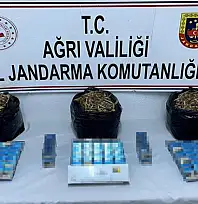 Ağrı'da kaçak sigara ve safran tohumu ele geçirildi
