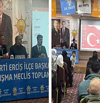 AK Parti Erciş İlçe Teşkilatında Ocak Ayı Danışma toplantısı gerçekleştirildi