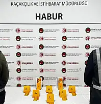 Ayakkabılara gizlenmiş 41 kilogram altın ele geçirildi