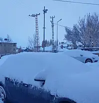 Başkale'de araçlar kara gömüldü