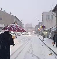 Başkale'de kar yağışı etkili oldu