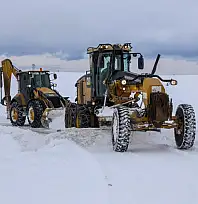 Büyükşehirden kırsalda karla mücadele çalışması