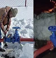 Çatak'ta çığdan zarar gören Terfi Merkezi Yeniden hizmete alındı