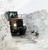 Çığ tehlikesi nedeniyle karla mücadele çalışmaları durduruldu