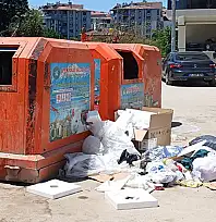 Çöp konteynerlerinde hijyen alarmı
