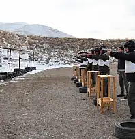 DKMP personeline silah kullanımı eğitimi