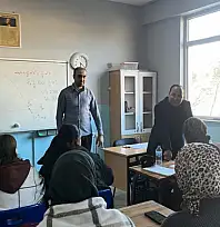Erciş İlçe Milli Eğitim Müdürü Deniz, DYK kurslarını yerinde inceledi