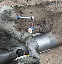 Erciş'te 500'lük ana isale hattı onarıldı