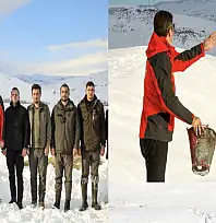 Erciş'te yaban hayvanları unutulmadı