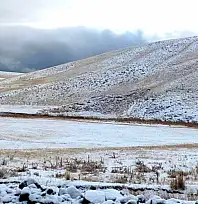 Erek Dağı beyaz örtüyle kaplandı