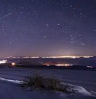 Geminid meteorları Bitlis'te kartpostallık manzaralar oluşturdu