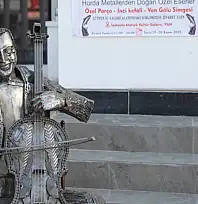 İpekyolu'nda heykel sergisi sanatseverle buluştu