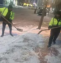 İpekyolu'nda kar temizleme çalışmaları sürüyor
