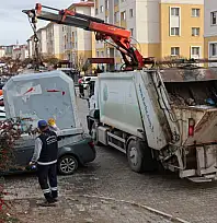 Kalecik TOKİ'de çevre temizliği çalışması