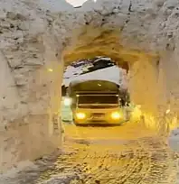 Kar esareti tünelle aşılıyor