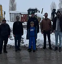 Kaymakam Karaloğlu, karla mücadele çalışmalarını inceledi