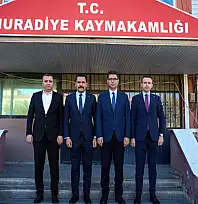 Kaymakamlardan Türkmenoğlu'na ziyaret