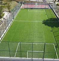 Kırsaldaki okullara modern saha müjdesi