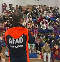 Kreş öğrencilerine afet farkındalık eğitimi
