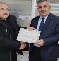 Milli Antrenör Öz'e başarı belgesi verildi