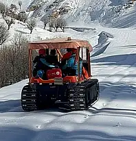 Nemrut Dağı eteklerinde hasta kurtarma operasyonu