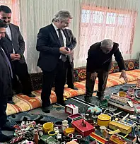 Parkinson hastasının üretim mücadelesine kaymakamdan destek